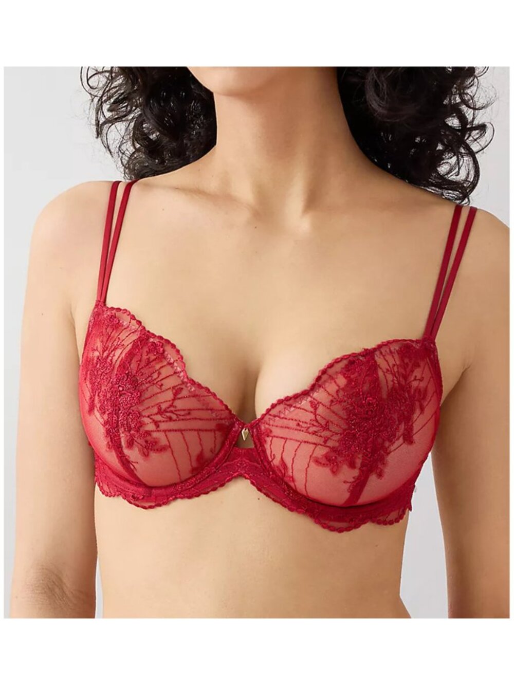 Wacoal Midnight Soiree Underwire Bra Regina Red 34D NWT
